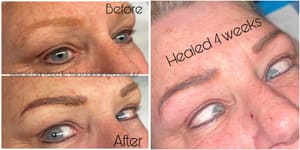 Eyebrow Tattoo result by Meraki Skin Spa LLC. in Meridian, ID