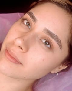 Eyebrow Tattoo result by Mezcla Perfecta Beauty Studio in Las Vegas, NV
