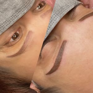 Eyebrow Tattoo result by MGE Salon Suites in Naperville, IL