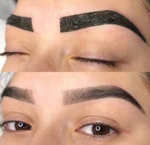 Eyebrow Tattoo result by Mhosa's Beauty & Spa in Miami, FL