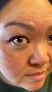 Eyebrow Tattoo result by Mia's Eyelash Boutique "me time" in Bellevue, WA
