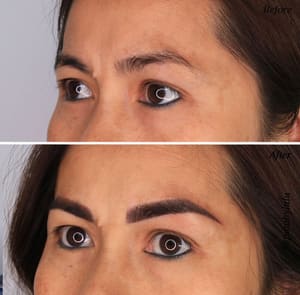 Eyebrow Tattoo result by Miami Kiss Lip Blush by Lulu Siciliano in Miami Beach, FL