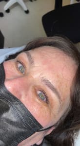 Eyebrow Tattoo result by MiBella Glam Studio in Warminster, PA