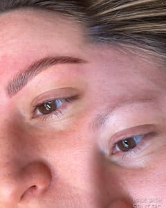 Eyebrow Tattoo result by MiBella Glam Studio in Warminster, PA