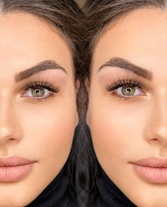 Eyebrow Tattoo result by Michaela Beauty - Lashes Brows Studio in Aventura, FL