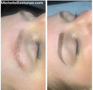 Eyebrow Tattoo result by Michelle Bastunas in Sacramento, CA