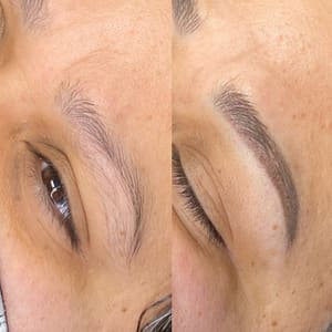 Eyebrow Tattoo result by Michelle Varina Microblading & Makeup Artistry in Menifee, CA