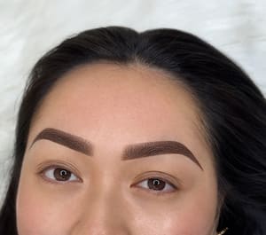 Eyebrow Tattoo result by Micro Beauty Bar | DFW Microblading, Ombré Brow, Lip Blush Training & Services in Arlington, TX