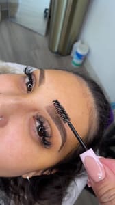 Eyebrow Tattoo result by Micro Beauty Bar | DFW Microblading, Ombré Brow, Lip Blush Training & Services in Arlington, TX
