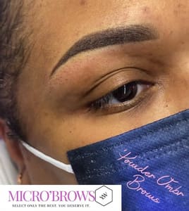 Eyebrow Tattoo result by MICRO'BROWS- Microblading Killeen & MICRO'LUX Nails in Killeen, TX
