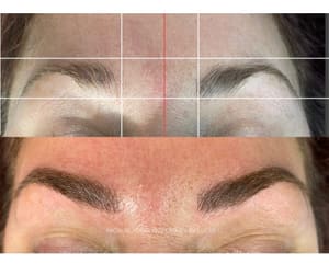 Eyebrow Tattoo result by Microblading and Lashes by Lucky U in Walker, MI