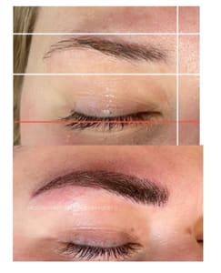 Eyebrow Tattoo result by Microblading and Lashes by Lucky U in Walker, MI