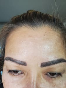 Eyebrow Tattoo result by Microblading and lashes (elvis and jasmine) in Fresno, CA