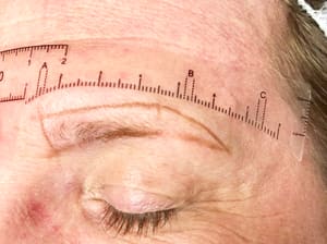 Eyebrow Tattoo result by Microblading and permanent cosmetics by Julieta Fife in Waukesha, WI