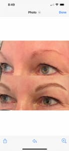 Eyebrow Tattoo result by Microblading and Permanent Makeup by Jeana in Santa Ynez, CA
