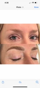 Eyebrow Tattoo result by Microblading and Permanent Makeup by Jeana in Santa Ynez, CA