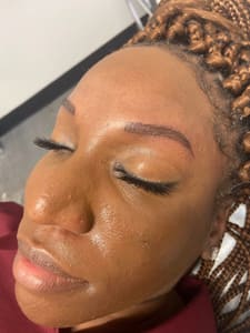 Eyebrow Tattoo result by Microblading and permanent makeup by Kasha in Grand Blanc, MI