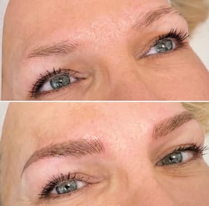Eyebrow Tattoo result by Microblading at Mint in Okauchee, WI