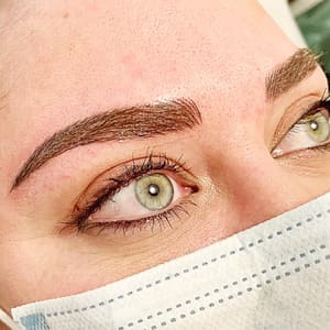 Eyebrow Tattoo result by Microblading at Mint in Okauchee, WI