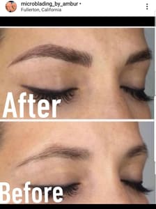 Eyebrow Tattoo result by Microblading by Ambur in Fullerton, CA