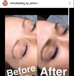 Eyebrow Tattoo result by Microblading by Ambur in Fullerton, CA