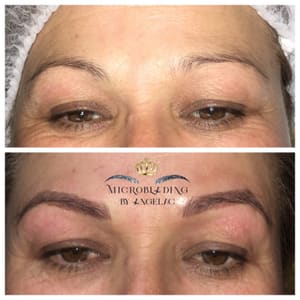 Eyebrow Tattoo result by Microblading by AngelaC - Scalp Micropigmentation SMP in Visalia, CA