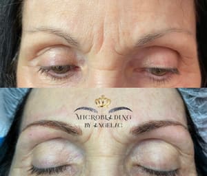 Eyebrow Tattoo result by Microblading by AngelaC - Scalp Micropigmentation SMP in Visalia, CA