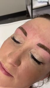 Eyebrow Tattoo result by Microblading by Kasha 5 Year In Business in Novi, MI