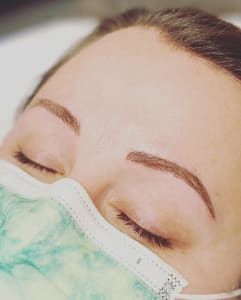 Eyebrow Tattoo result by Microblading by Kasha 5 Year In Business in Novi, MI