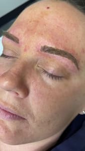 Eyebrow Tattoo result by Microblading by Kasha 5 Year In Business in Novi, MI