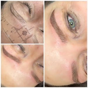 Eyebrow Tattoo result by Microblading By Lisa & Eyelash extensions in Brooklyn, NY