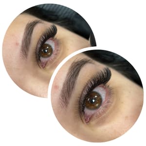 Eyebrow Tattoo result by Microblading By Lisa & Eyelash extensions in Brooklyn, NY