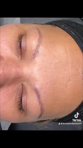 Eyebrow Tattoo result by Microblading By Lisa & Eyelash extensions in Brooklyn, NY