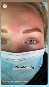 Eyebrow Tattoo result by Microblading by Maribel SD - PMU services & training in San Diego, CA