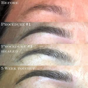 Eyebrow Tattoo result by Microblading by Meg in Abington, MA