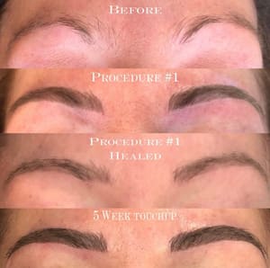 Eyebrow Tattoo result by Microblading by Meg in Abington, MA