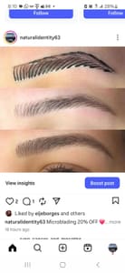 Eyebrow Tattoo result by Microblading by Stella in Rego Park, NY