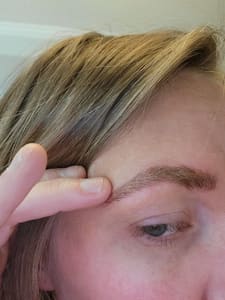 Eyebrow Tattoo result by Microblading by Sydney Jacobs in Spartanburg, SC