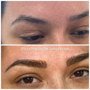 Eyebrow Tattoo result by Microblading By Tamara / Tamara's Luxe Studio in Schaumburg, IL