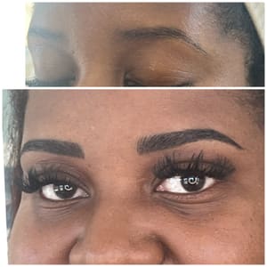 Eyebrow Tattoo result by Microblading By Tamara / Tamara's Luxe Studio in Schaumburg, IL
