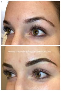 Eyebrow Tattoo result by Microblading By Tamara / Tamara's Luxe Studio in Schaumburg, IL