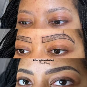 Eyebrow Tattoo result by Microblading by Tina Chung in Flower Mound, TX