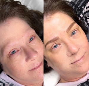 Eyebrow Tattoo result by Microblading Courses & Training By A. Samara Beauty in San Diego, CA