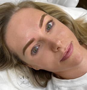 Eyebrow Tattoo result by Microblading Courses & Training By A. Samara Beauty in San Diego, CA