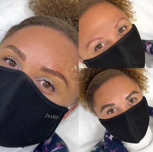 Eyebrow Tattoo result by Microblading Courses & Training By A. Samara Beauty in San Diego, CA