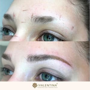 Eyebrow Tattoo result by Microblading Expert and Permanent Makeup by Valentina in Encino, CA