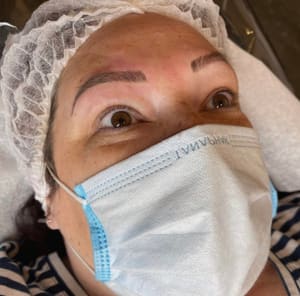 Eyebrow Tattoo result by Microblading Expert & Permanent Makeup by Valentina in Rancho Cucamonga, CA