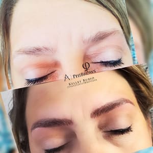 Eyebrow Tattoo result by Microblading Eyebrowsbykell in Visalia, CA