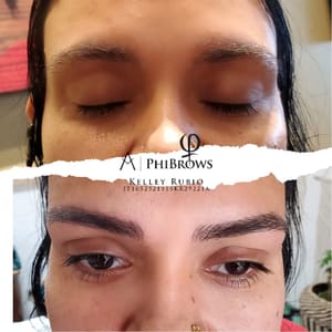 Eyebrow Tattoo result by Microblading Eyebrowsbykell in Visalia, CA