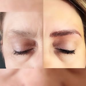 Eyebrow Tattoo result by Microblading Eyebrowsbykell in Visalia, CA